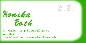 monika both business card